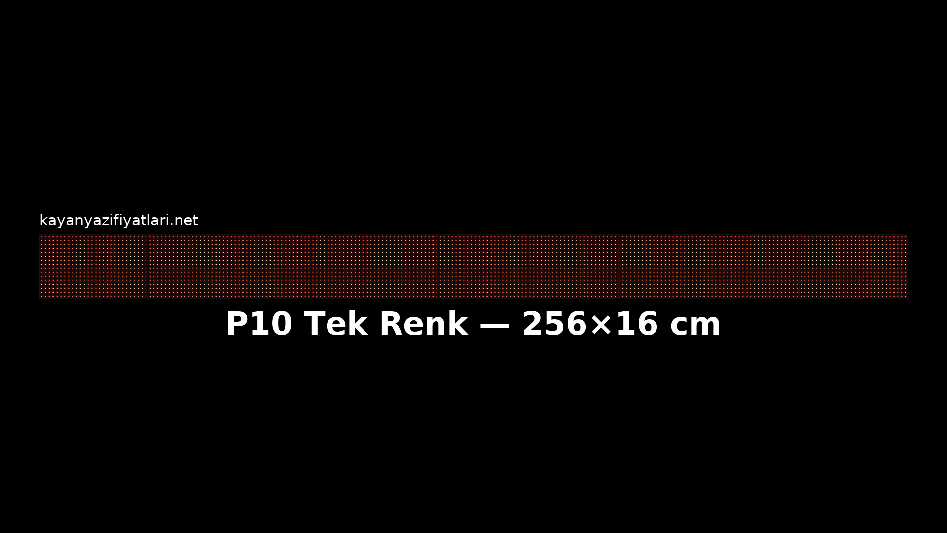 P10 Tek Renk 256×16