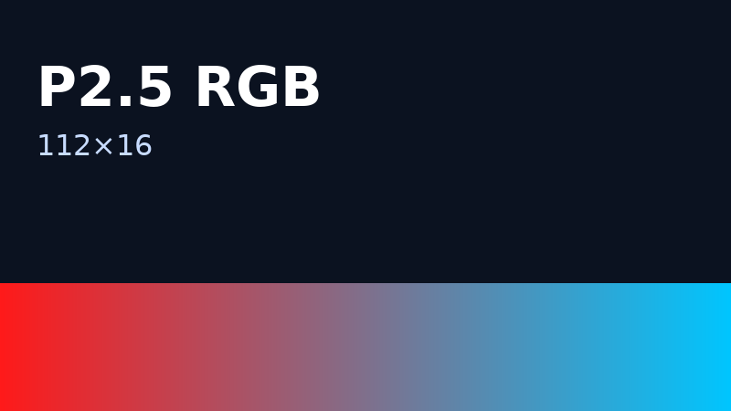 P2.5 RGB 112×16