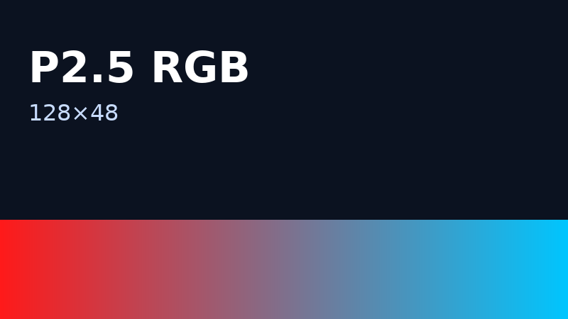 P2.5 RGB 128×48