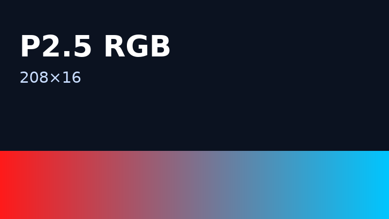 P2.5 RGB 208×16