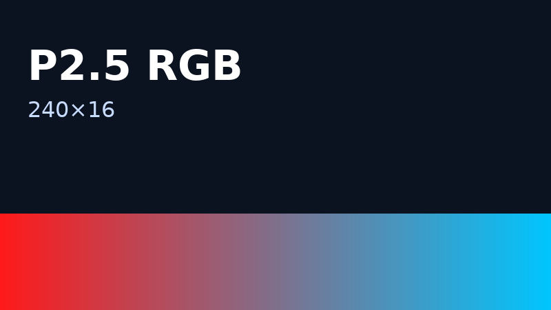 P2.5 RGB 240×16