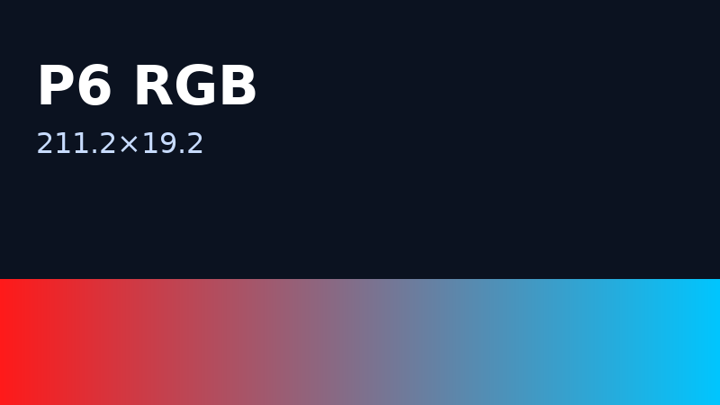 P6 RGB 211.2×19.2