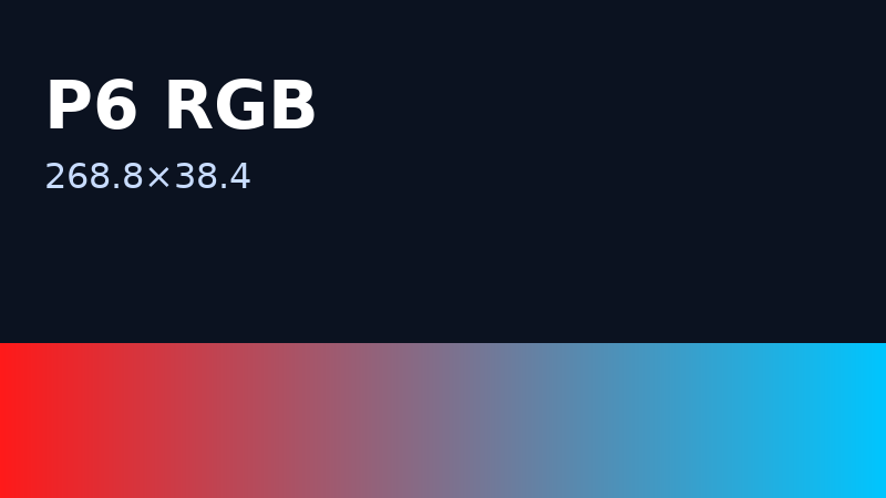P6 RGB 268.8×38.4