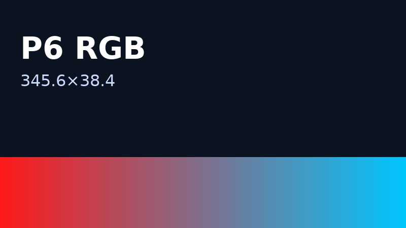 P6 RGB 345.6×38.4