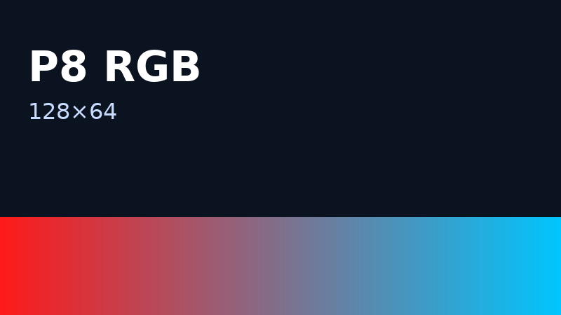 P8 RGB 128×64
