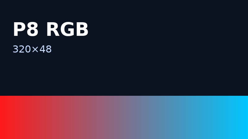 P8 RGB 320×48