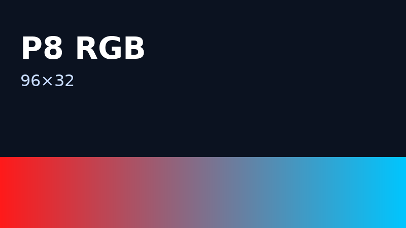 P8 RGB 96×32